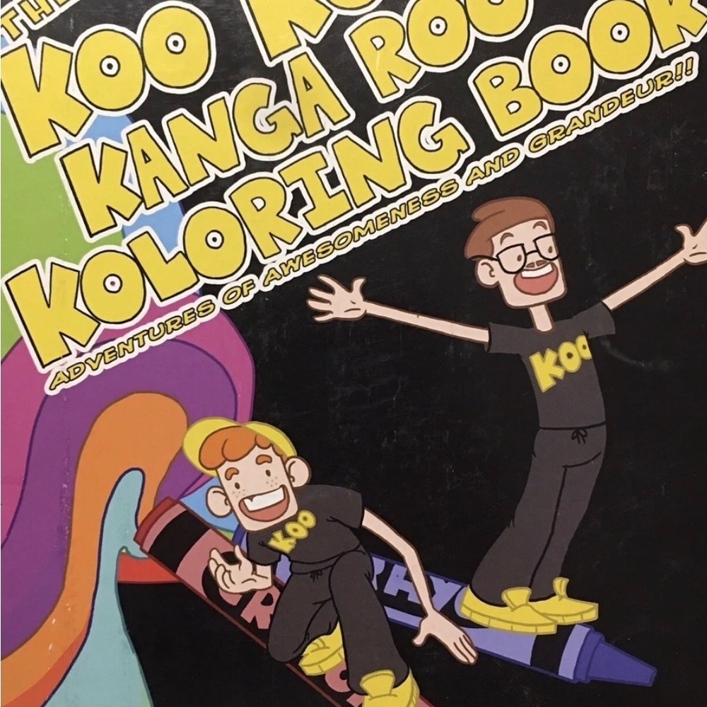 Koo Koo Kangaroo Koloring Book Signed (printed) - Black & Yellow Coloring Book